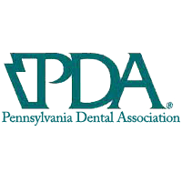 Logo of Pennsylvania Dental Association with acronym PDA.