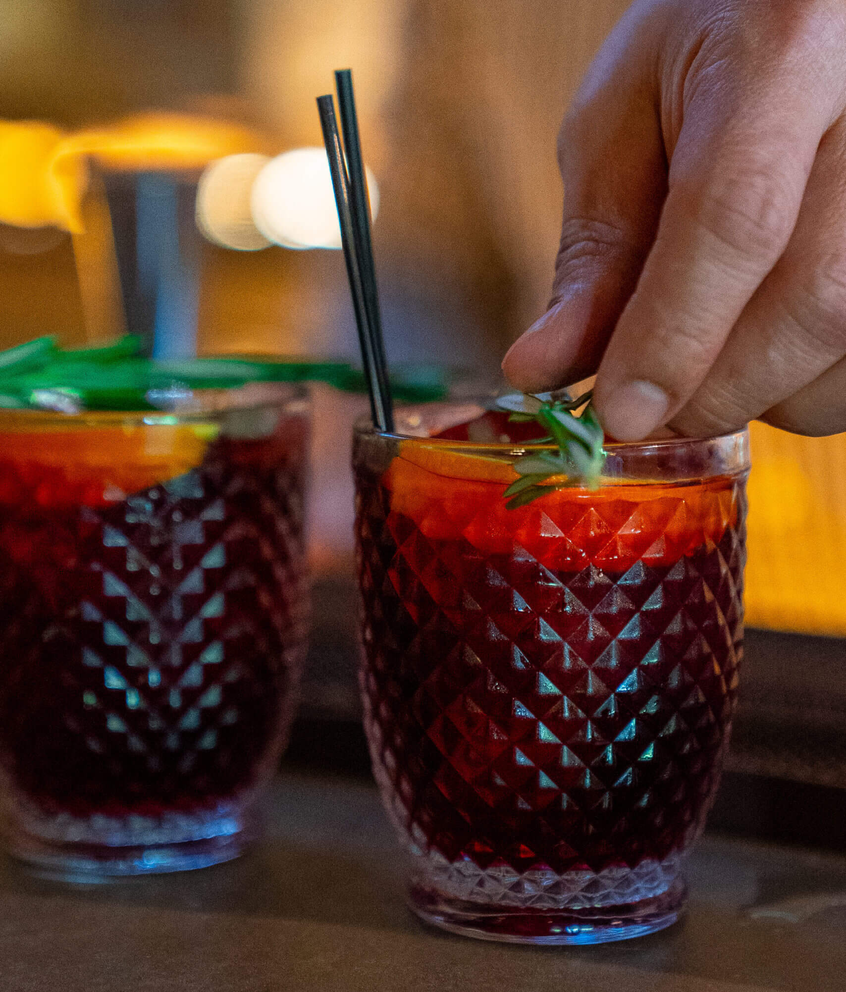 Espresso drinks round table