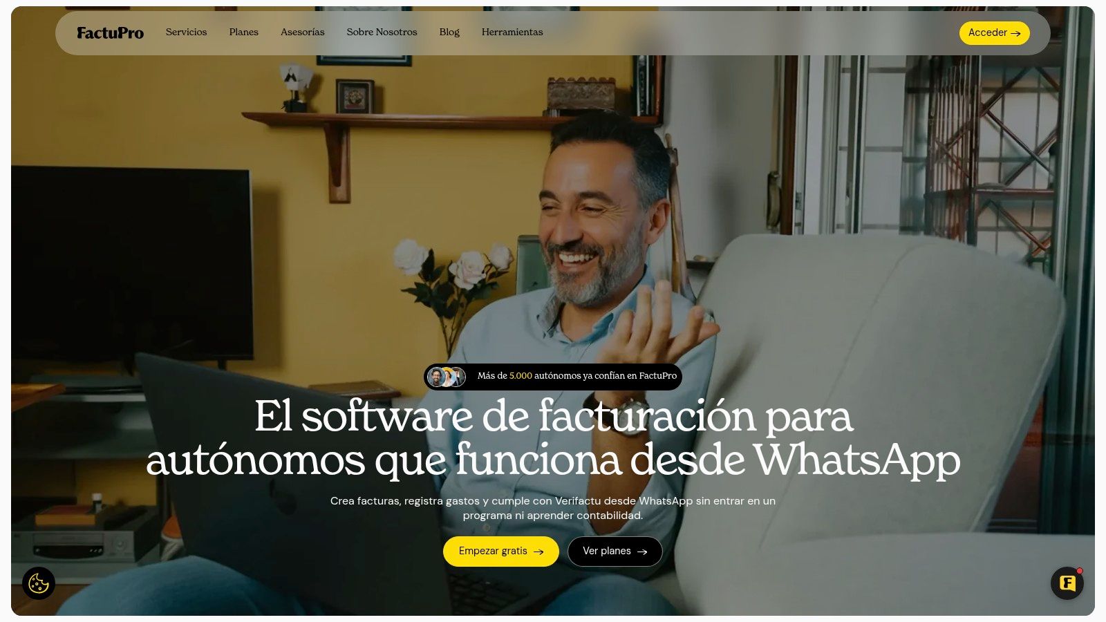 Screenshot from https://factupro.es