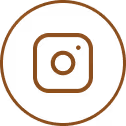 Instagram logo inside a circular outline.