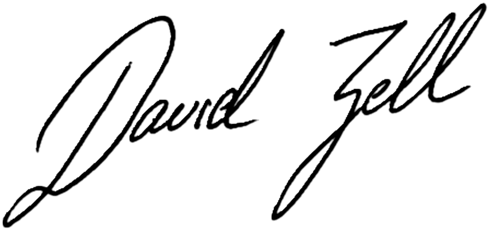 David Zell’s signature