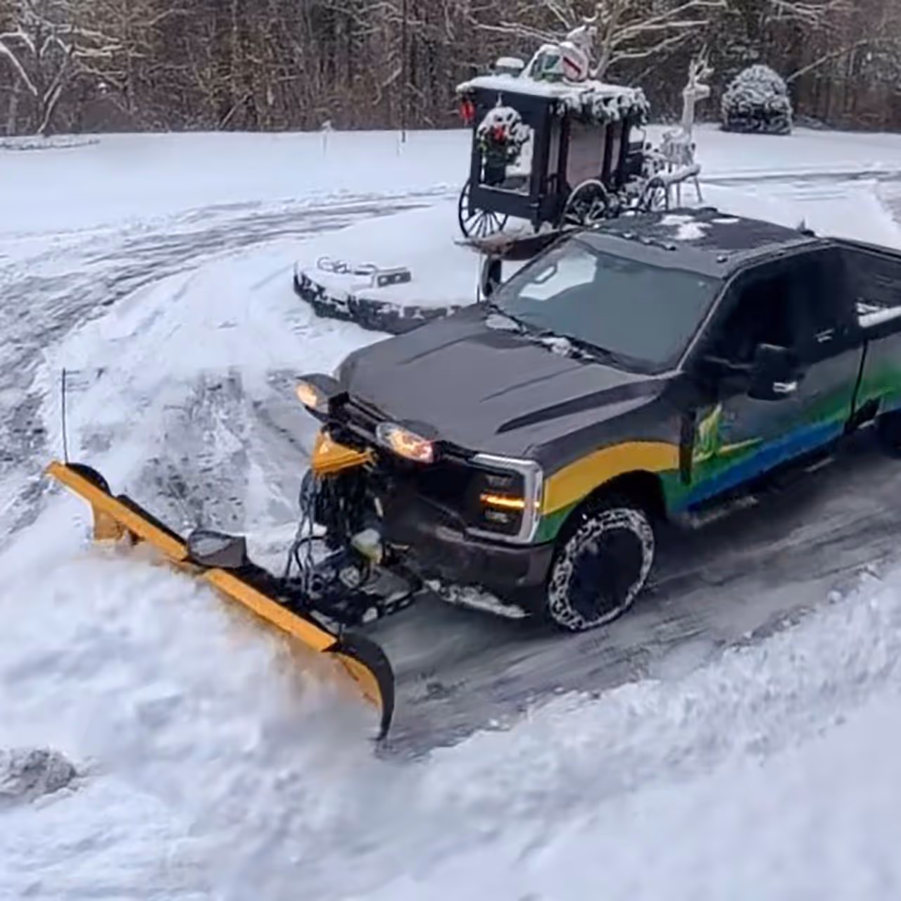 Residential snow plowing near me in Lakeville Massachusetts
