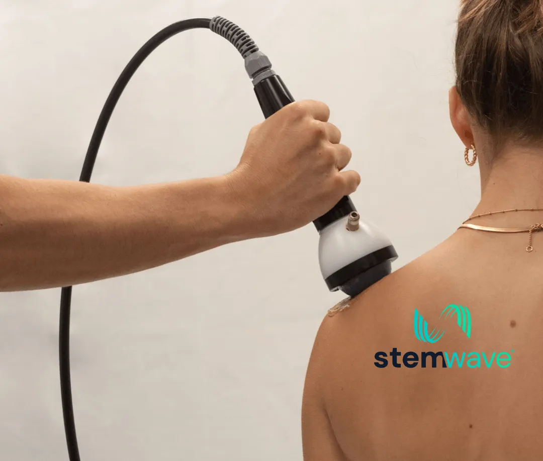 A woman getting Stemwave Therapy