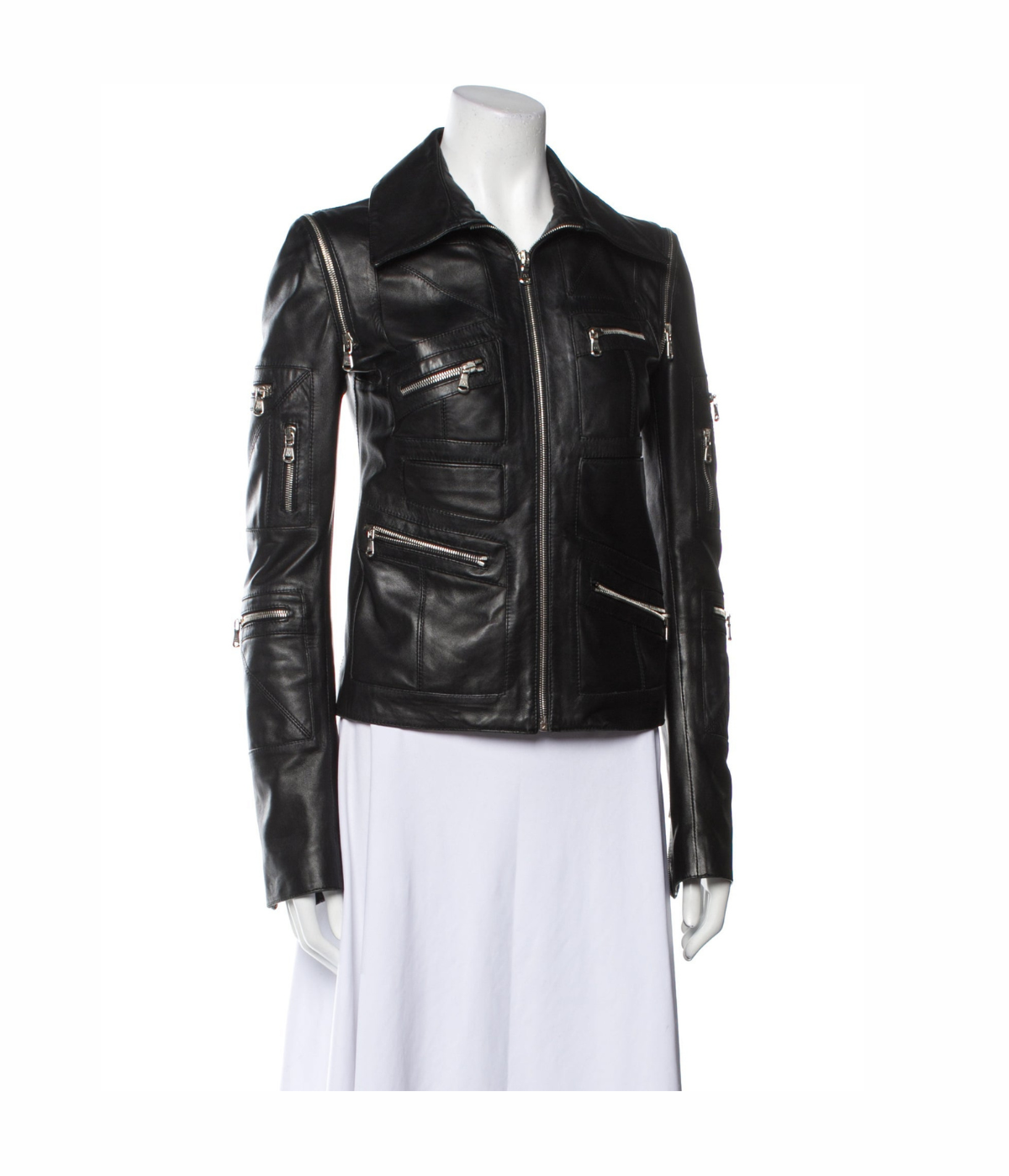 Dolce & Gabbana Leather Biker Jacket