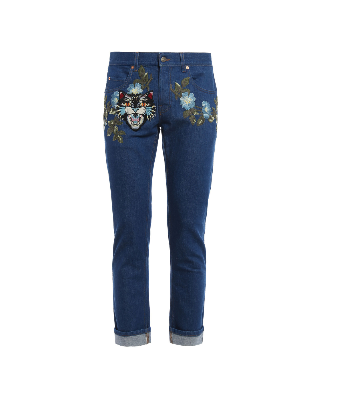 Gucci Embroidered Jeans