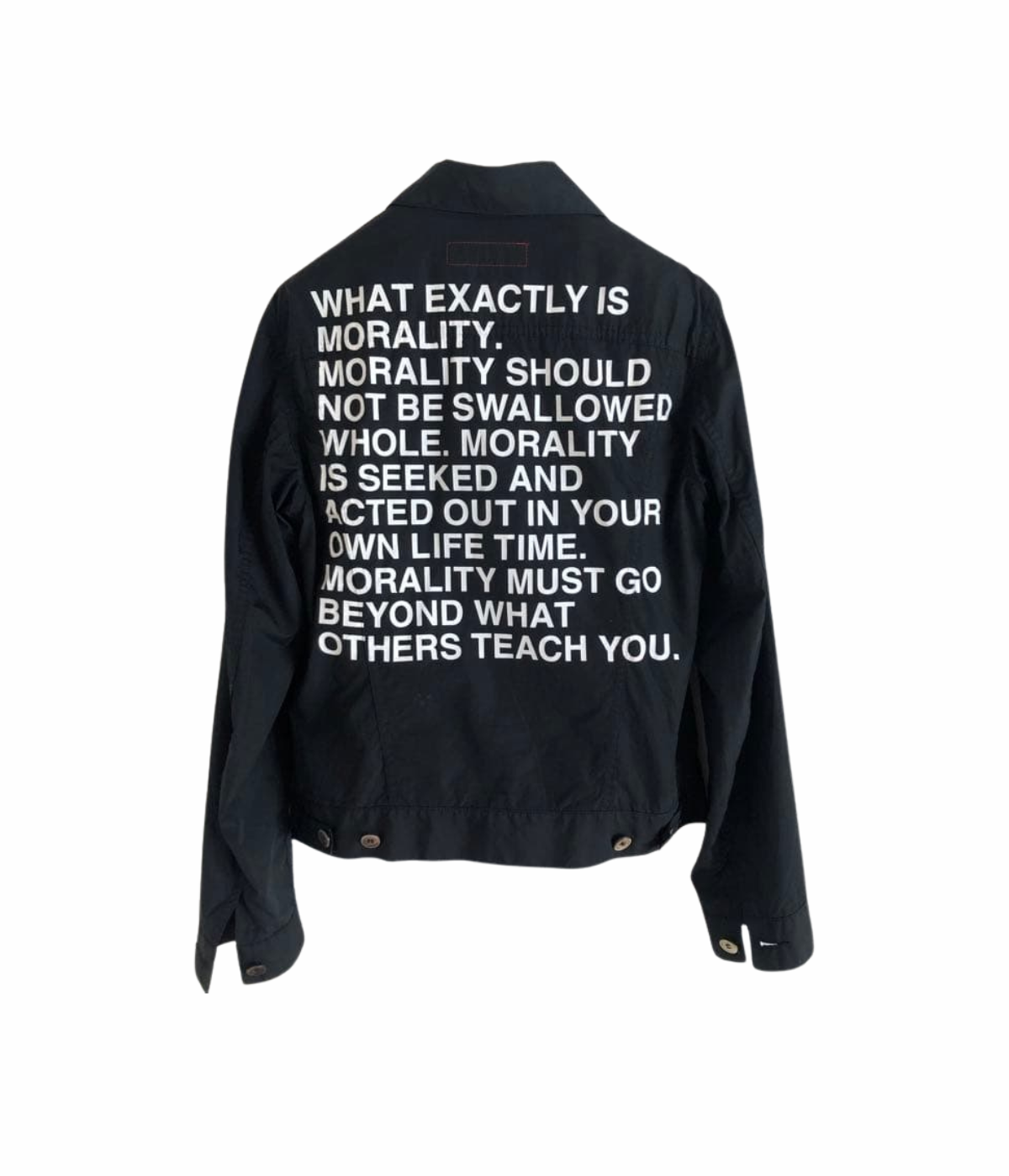 Runway CDG Morality Poem Trucker Jacket