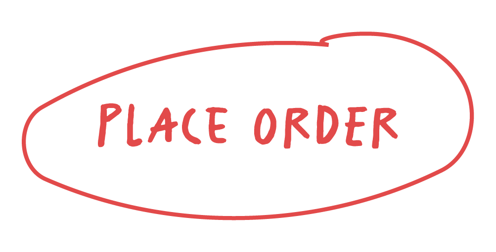 place order button in red