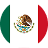 Flag of Mexico with vertical stripes of green, white, and red, featuring the national coat of arms with an eagle holding a serpent on a cactus in the center.
