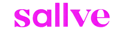 The word 'sallve' displayed in bold pink lowercase letters on a transparent background.