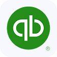 QuickBooks logo with white lowercase 'qb' letters on a green circular background.