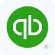 QuickBooks logo with white lowercase 'qb' letters on a green circular background.