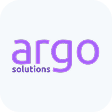 Logo with the word 'argo' in lowercase purple letters and smaller text 'solutions' underneath.