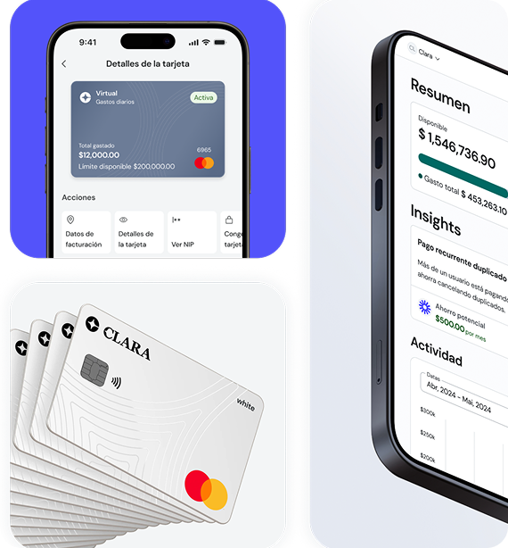 Clara enterprise plan features feature interface illustration.