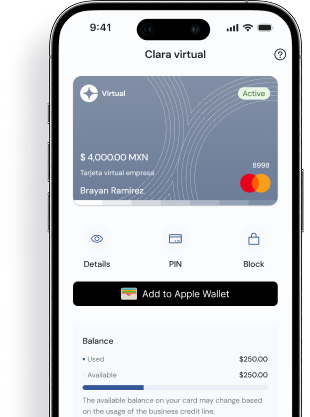 Clara Virtual corporate card for unlimited digital payments and ad spend management