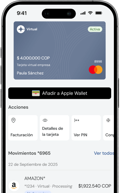 Clara Virtual corporate card for unlimited digital payments and ad spend management