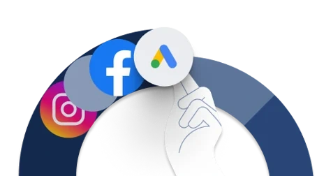 Google ads, meta ads e instagram ads — Clara platform feature for Brazil.