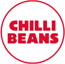Chilli Beans brand logo in bold red letters inside a red circle.