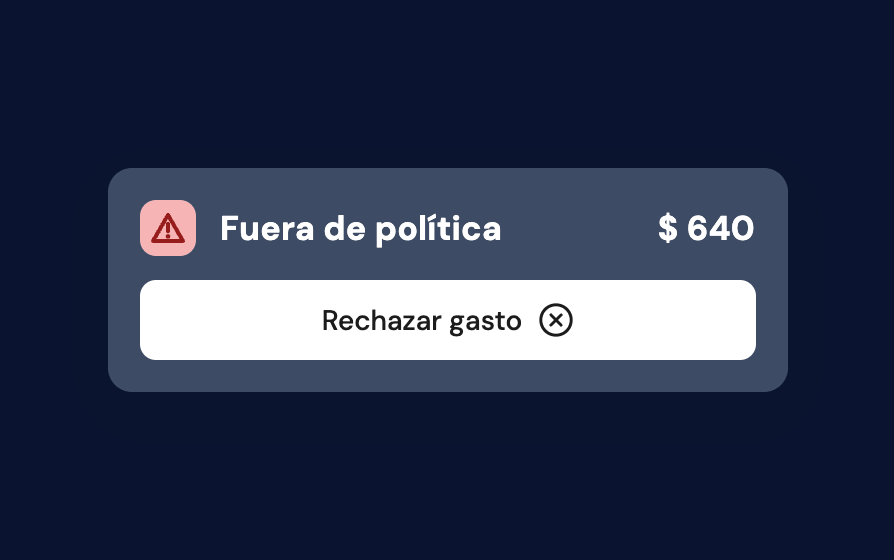 Gasto fuera de la política señalado