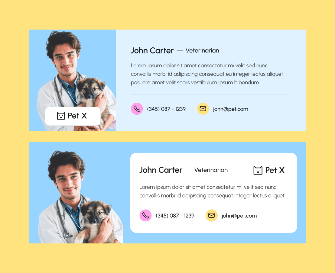 Pet X Email Signature Veterinary Webflow Template