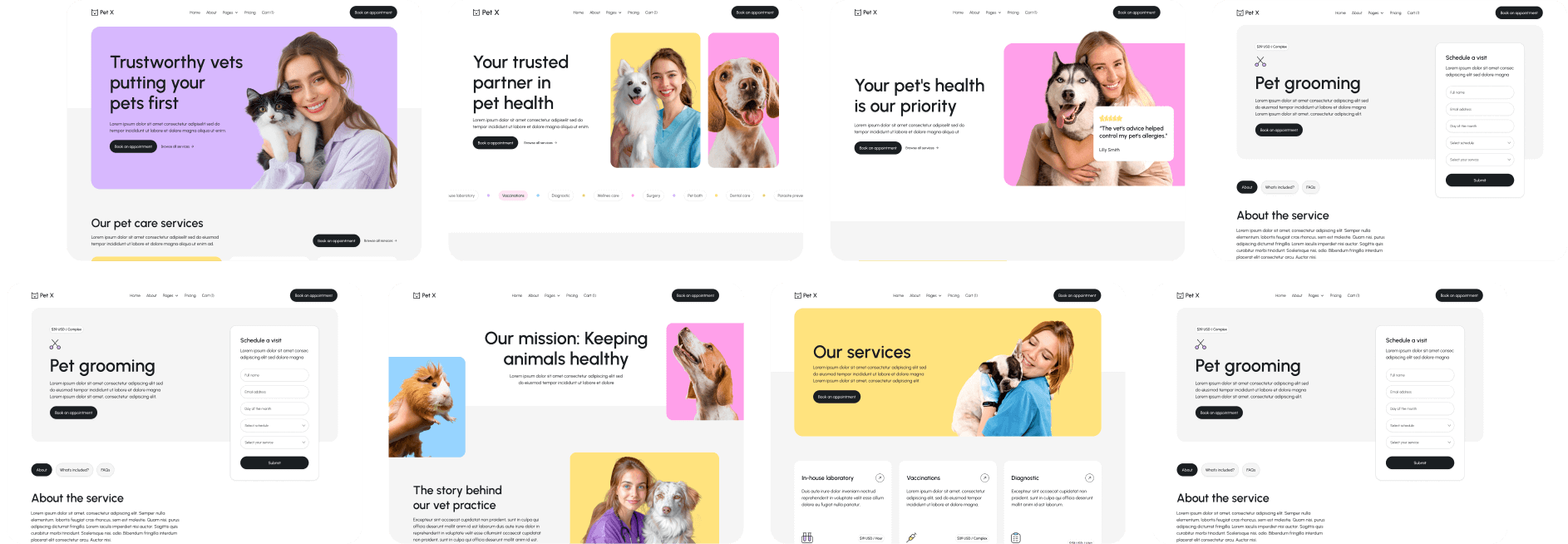 Pet X Brix Webflow Templates Veterinary Webflow Template