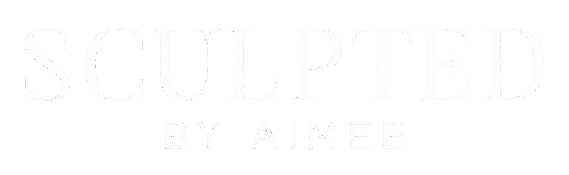 Sculpted by Aimee logo text in a serif font.