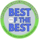 Tri-Cities People's Choice Awards Best of the Best circular logo with blue and green colors.