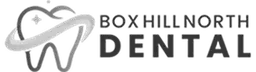 Box Hill North Dental logo featuring a stylised tooth with a swoosh above the words 'Box Hill North Dental'.