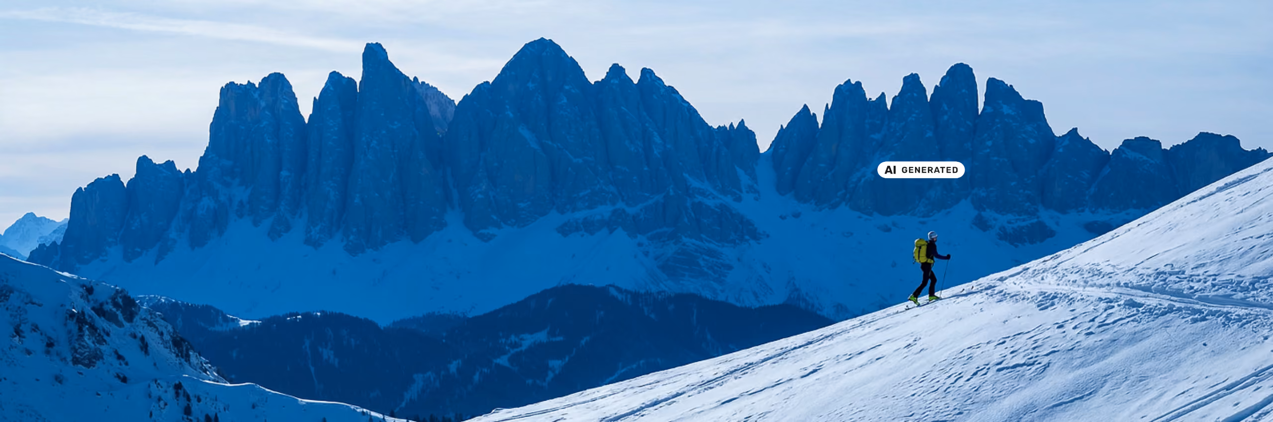 Skitourengeher - Bildmotiv für die Seite zu den Innovabee Add-ons für SAP Cloud ERP