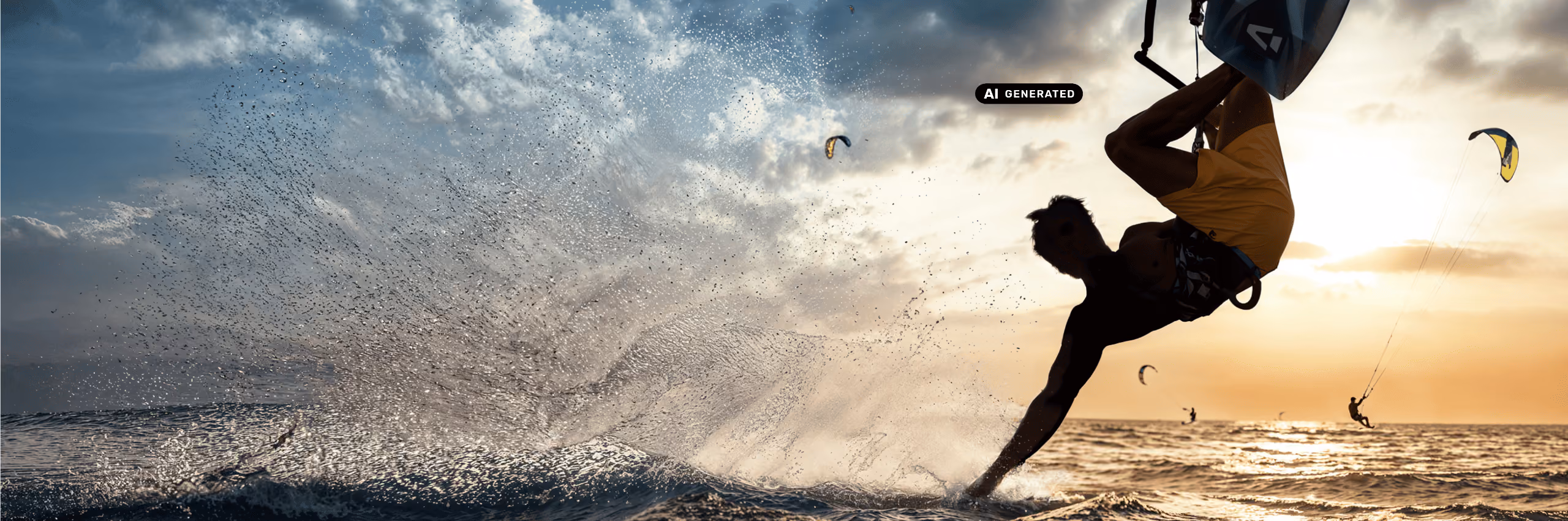 Kitesurfer - Bildmotiv "bee unlimited" der Innovabee Markenkampagne für die SAP Signavio