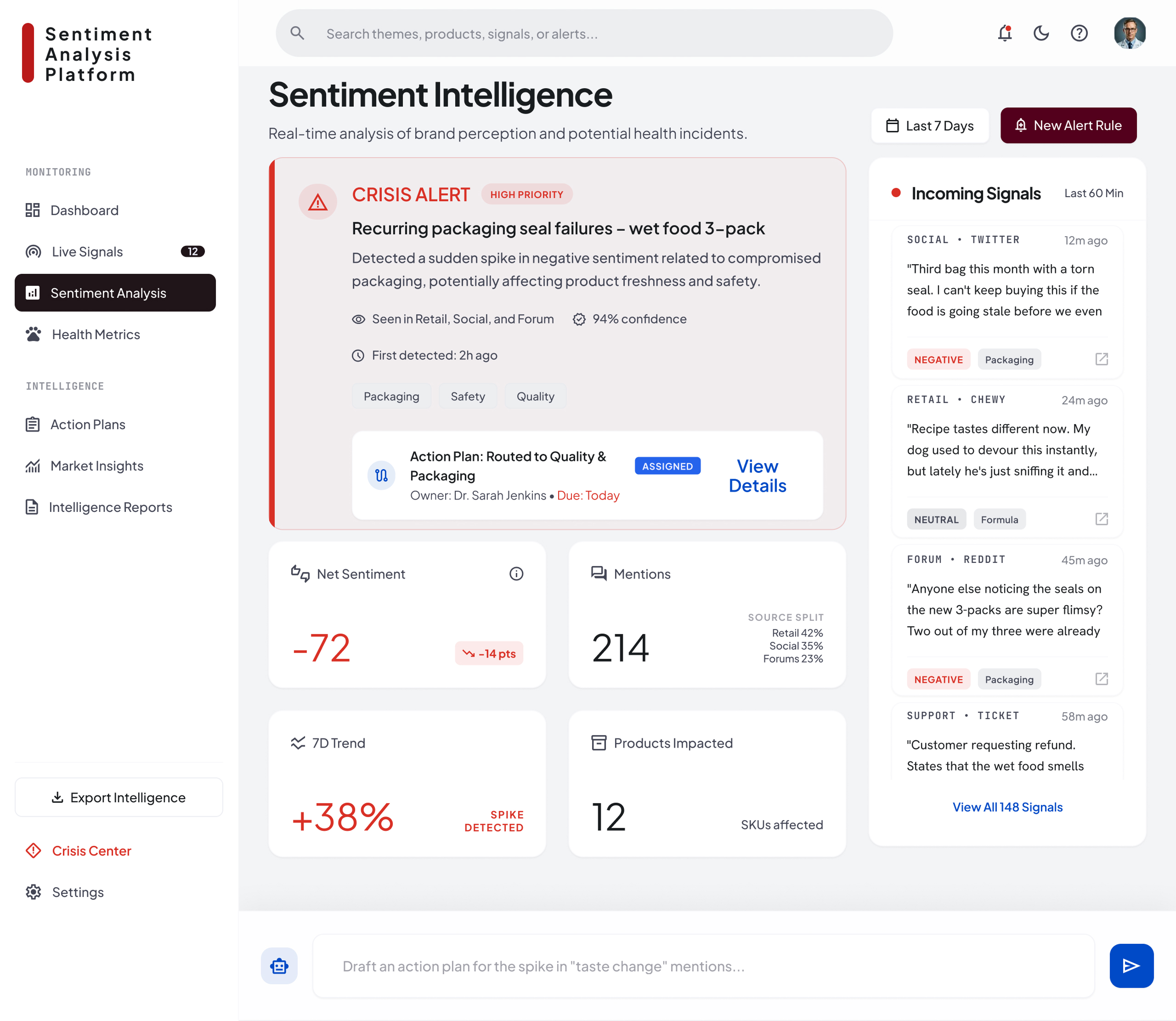 Sentiment Analysis Platform