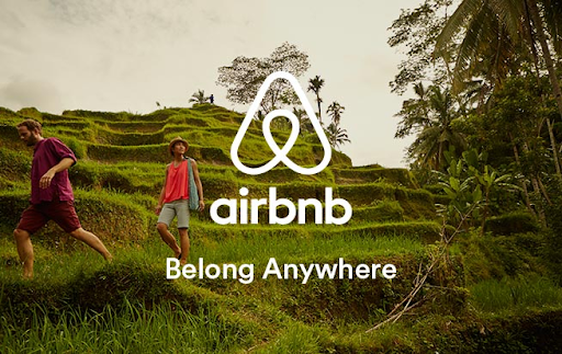 trees and plants with airbnb logo