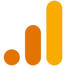 an orange google analytics logo 