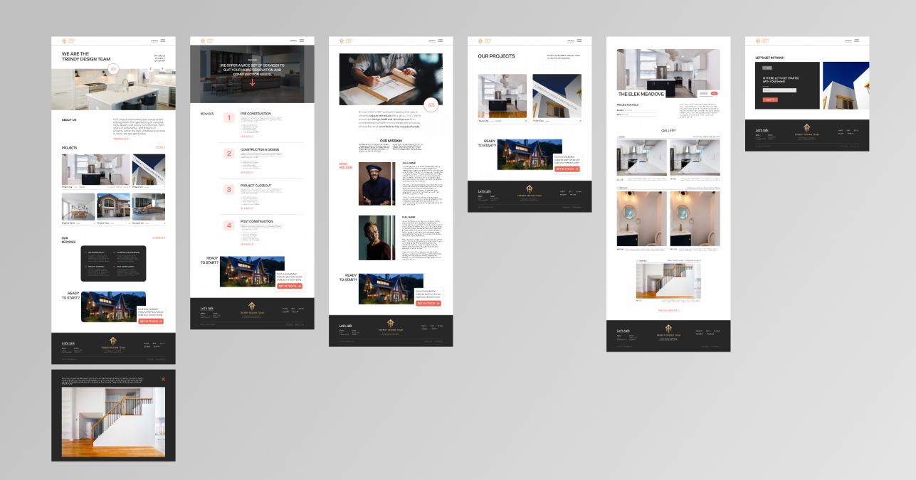 Trendy Design Team Website Pages SQO Marketing