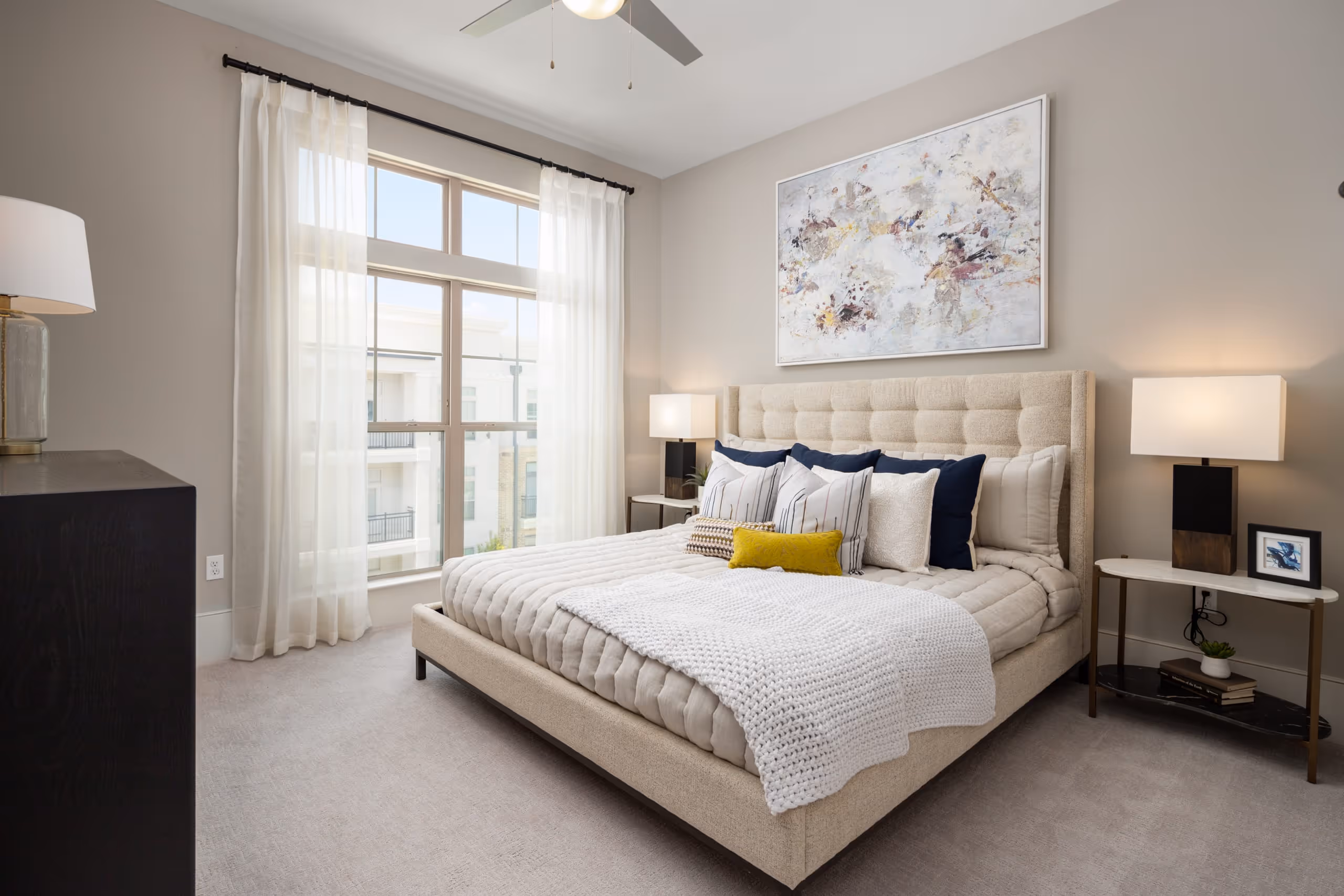 Fully furnished bedroom