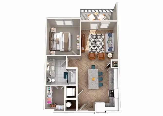 A1B floorplan layout