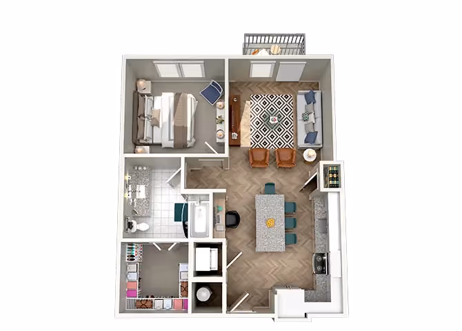 A1D floorplan layout