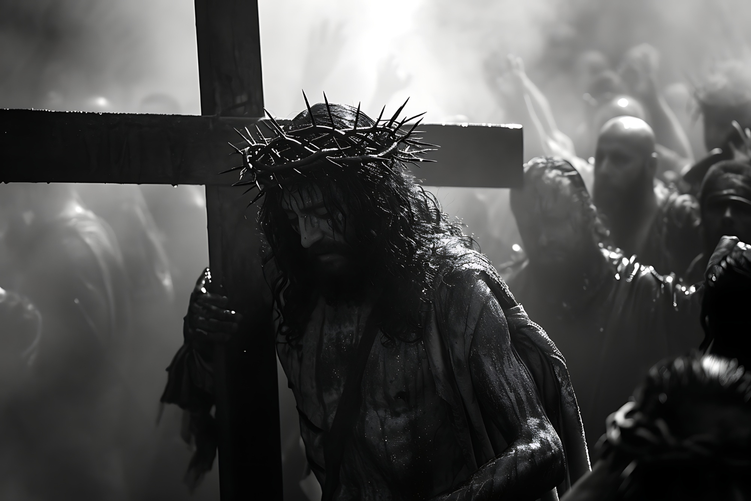 Jesus carrying his cross