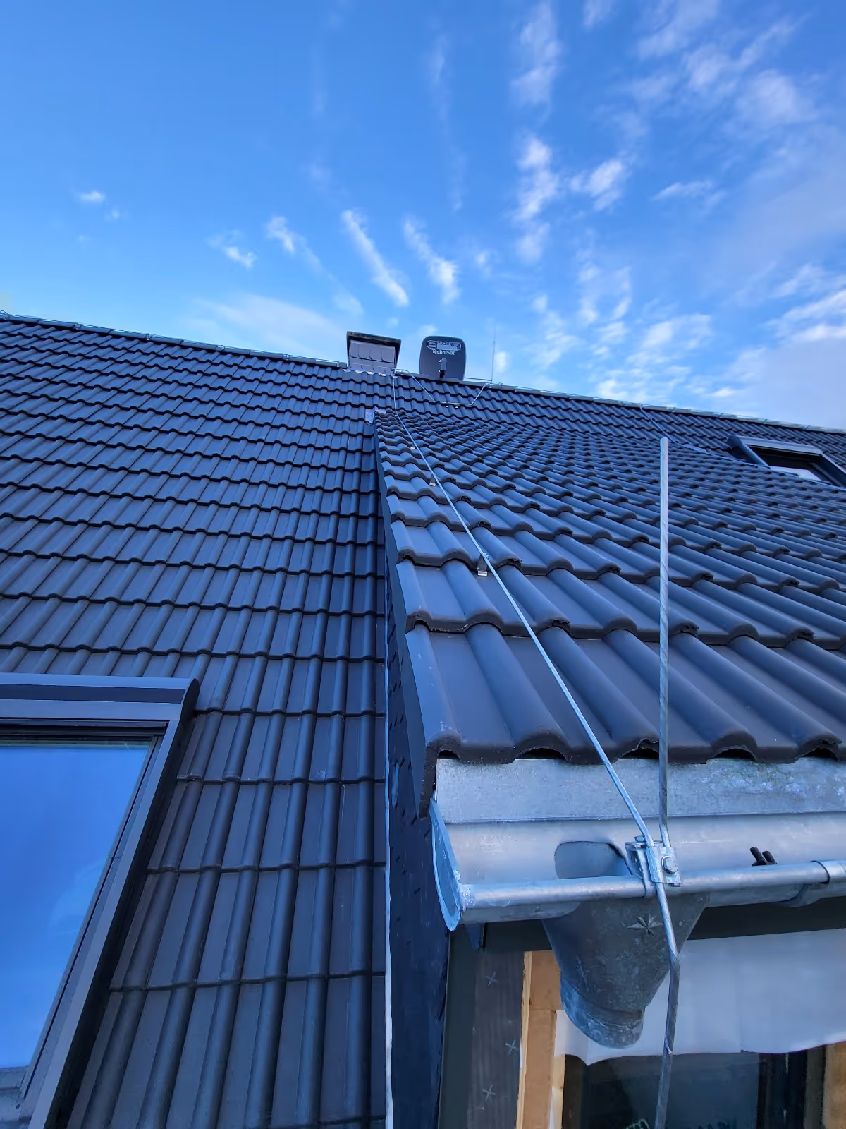 Blitzschutz für ein Wohnhaus