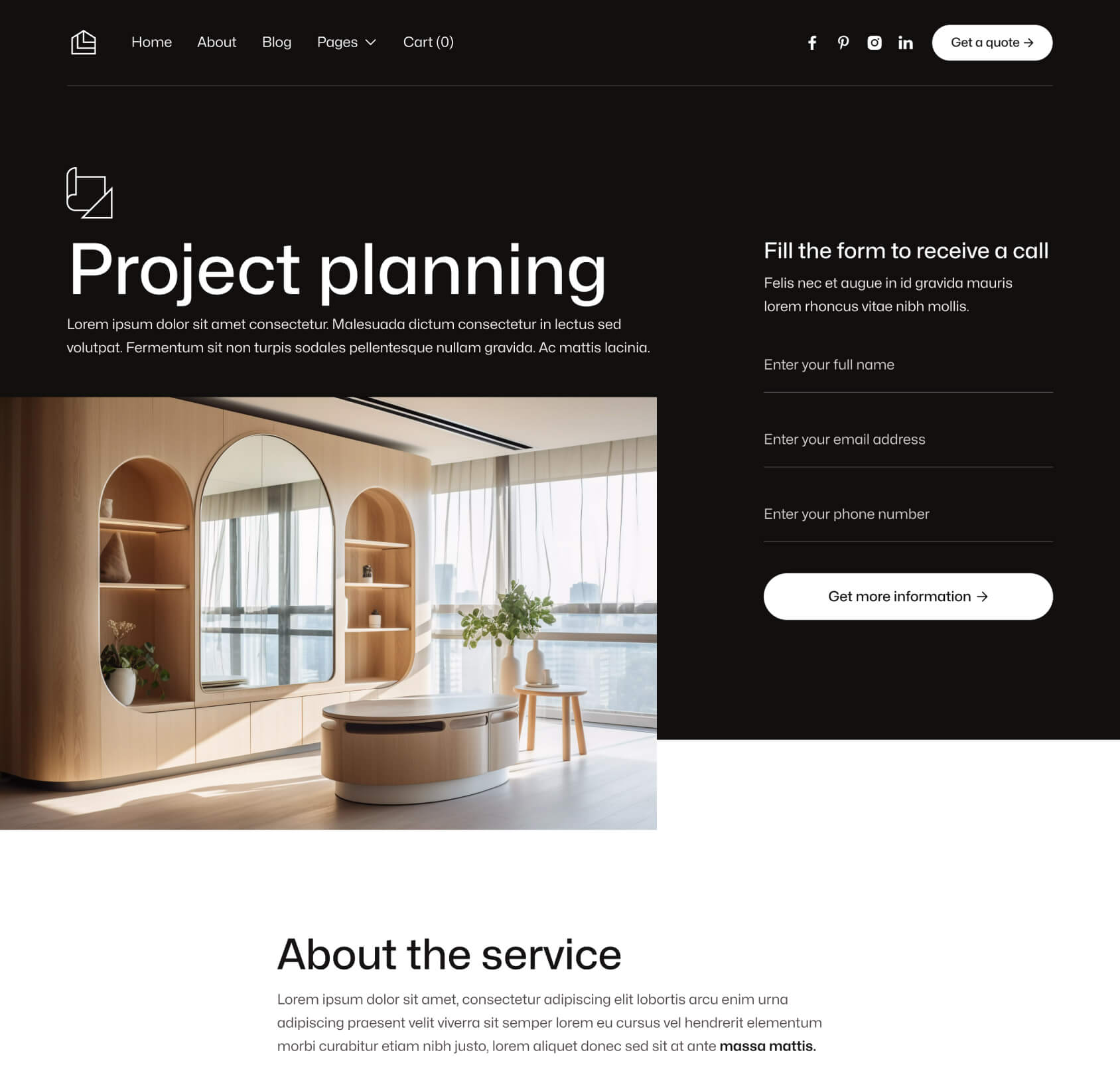 Construktion X - Service Single Page - Construction Webflow Template