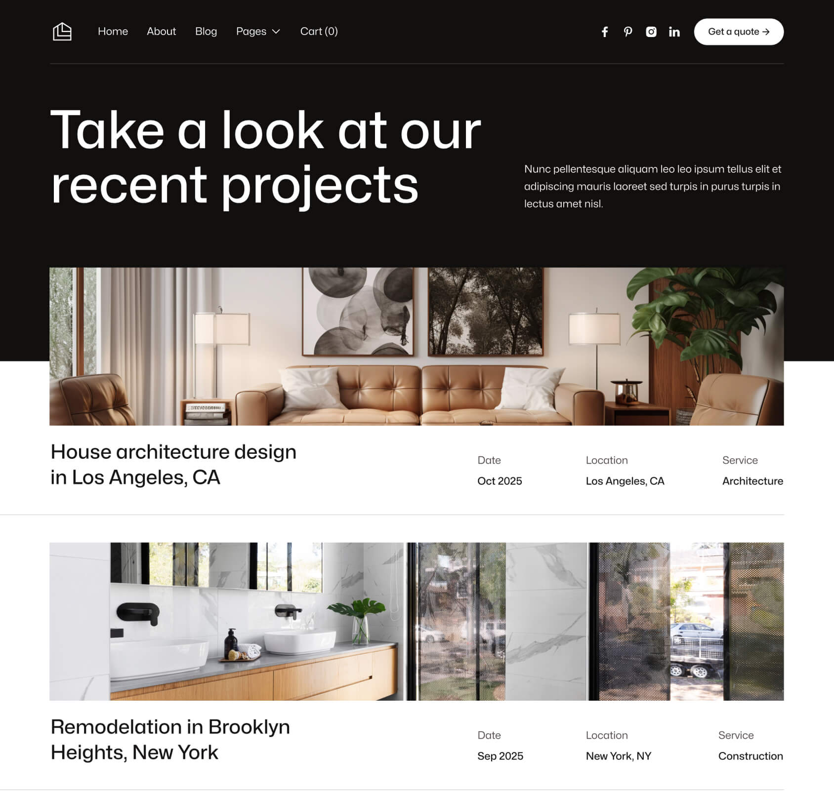 Construktion X - Portfolio Page - Construction Webflow Template