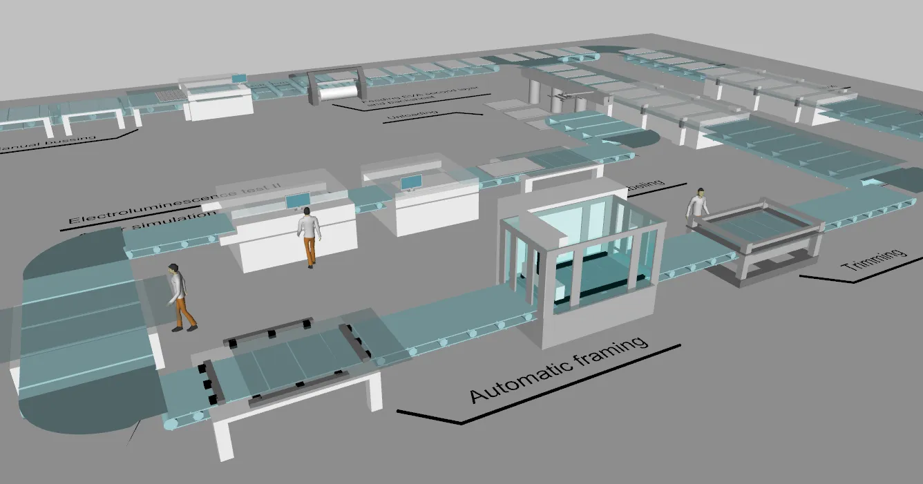 A diagram of an automated parking garage.
