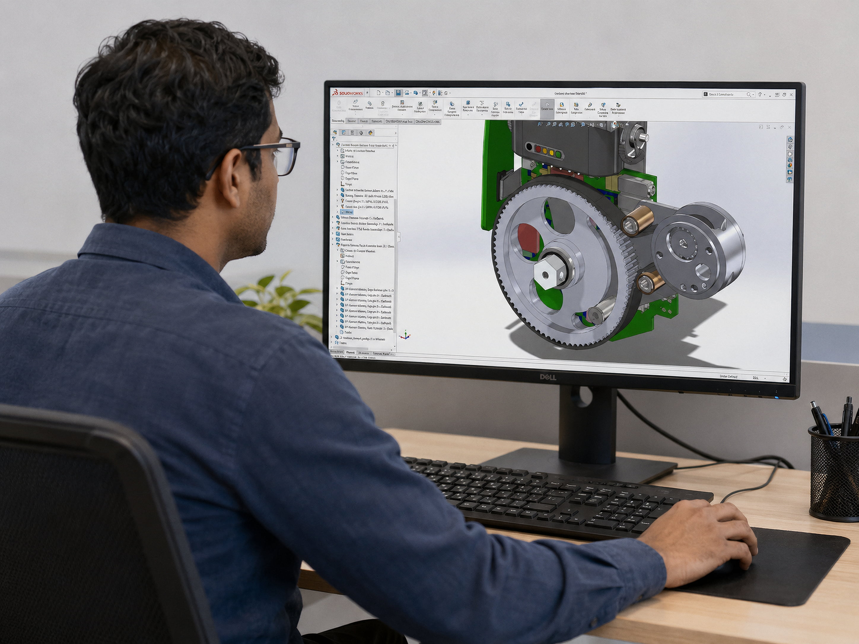 IndX Solution Architect leading a SolidWorks design process assessment