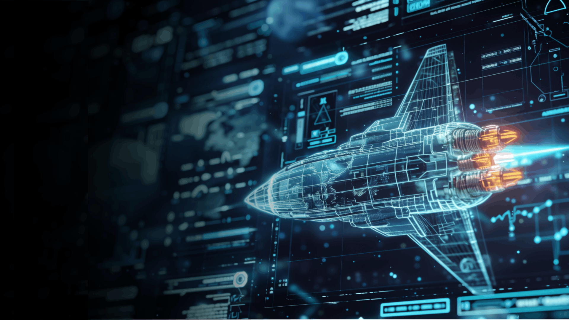 Aerospace and Defense engineering design representing the Siemens digital thread