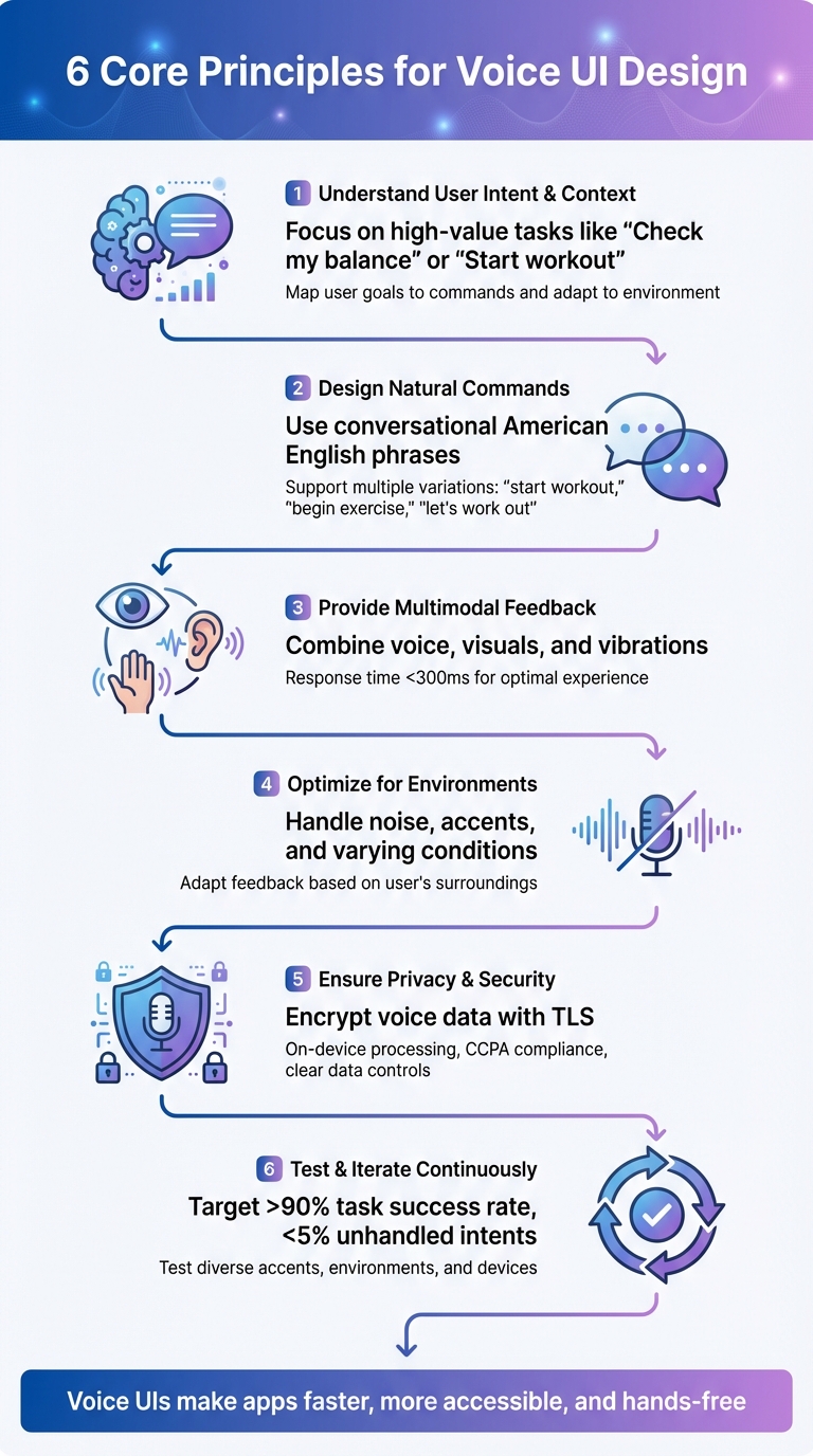 6 Core Principles for Effective Voice UI Design in Mobile Apps