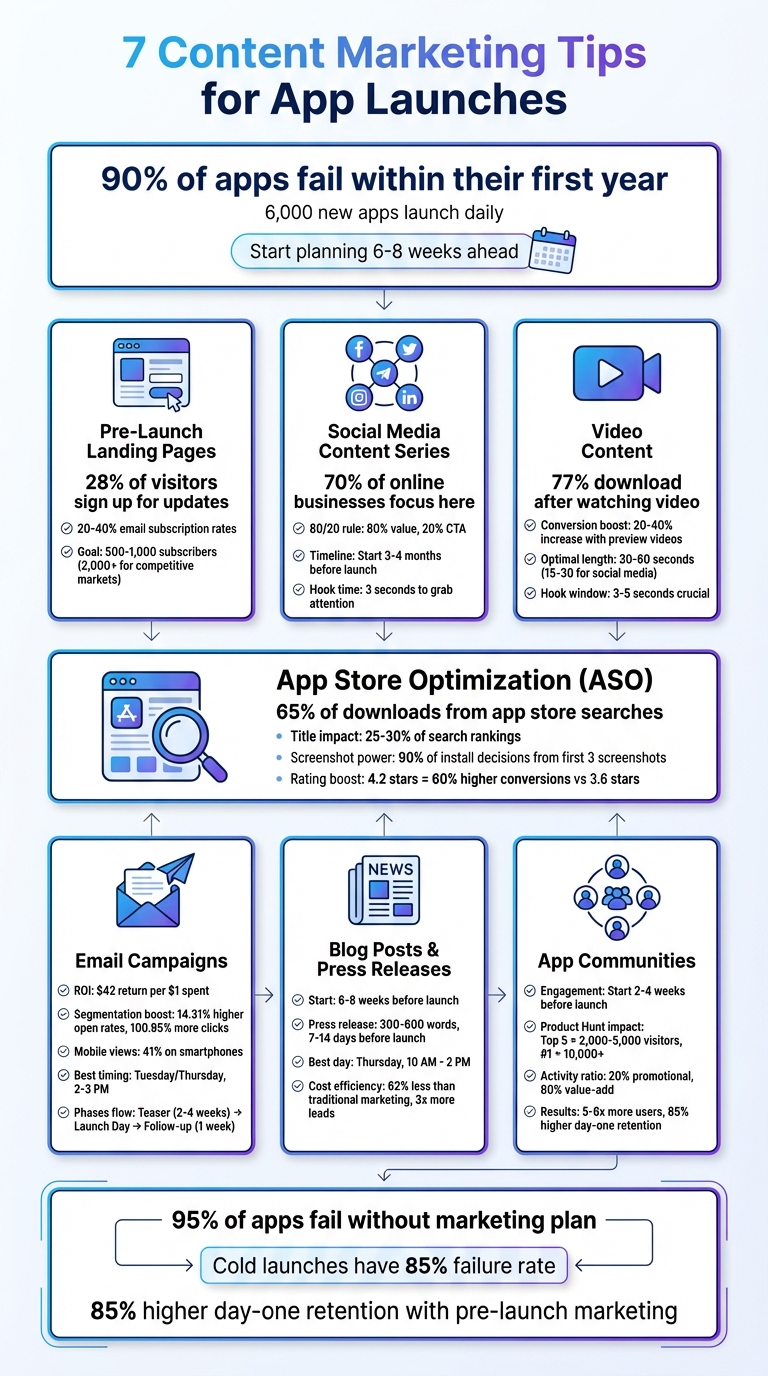 7 Content Marketing Strategies for Successful App Launches