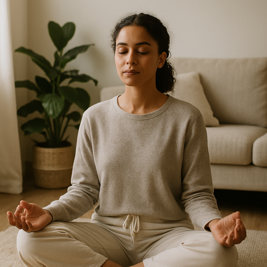 Black luxury leather handbag on beige background