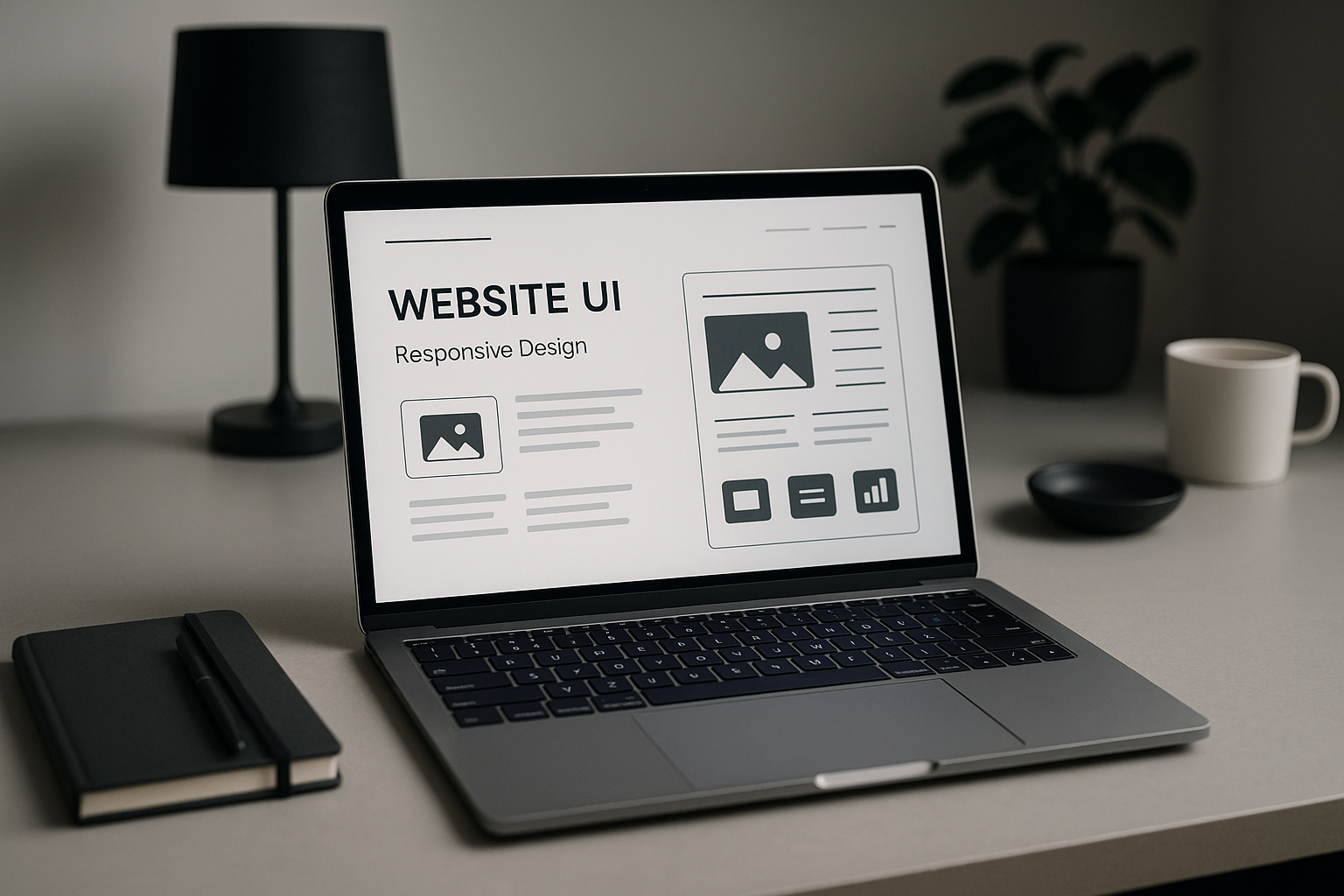 Black luxury leather handbag on beige background