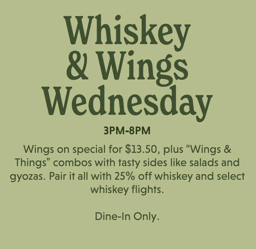  Whiskey & Wings Wednesday