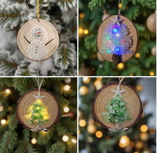  Lost Arts Club - Community Craft Night - Seaglass Tree or Snowman Ornament
