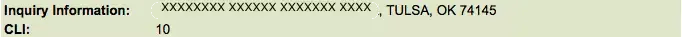 inquiry information